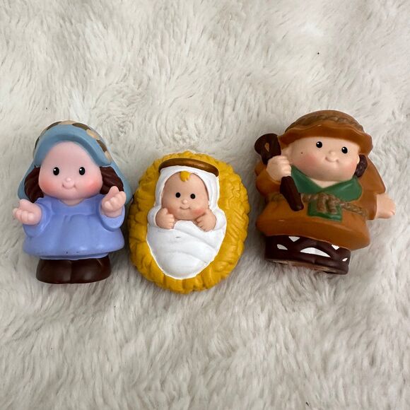 Fisher-Price Other - Fisher Price Little People Nativity Baby Jesus Mary Joseph Figure Christmas